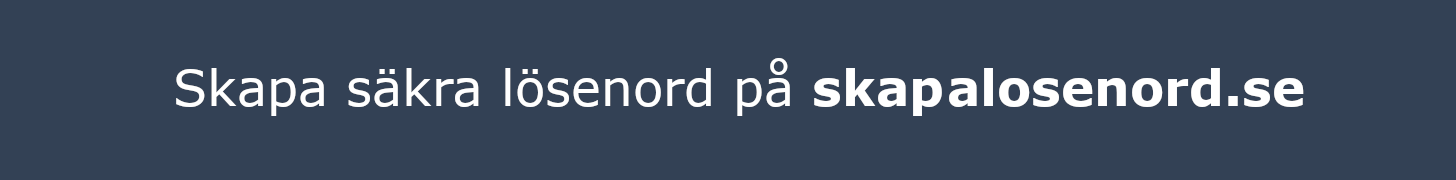 Skapa säkra lösenord på skapalosenord.se